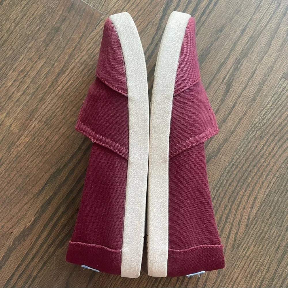 TOMS Black Cherry Coated Canvas Avalon 10010811 - Picture 5 of 10